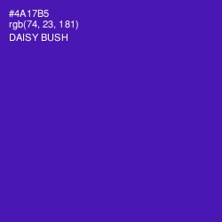 #4A17B5 - Daisy Bush Color Image